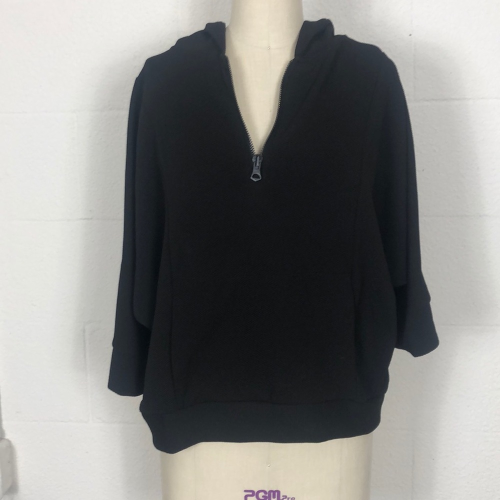 Zara pique dressy hoodie
